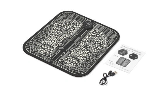 EMS Foot Massager Mat with adjustable modes and USB charging for foot relief