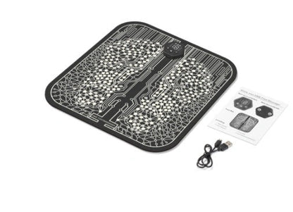 EMS Foot Massager Mat with adjustable modes and USB charging for foot relief