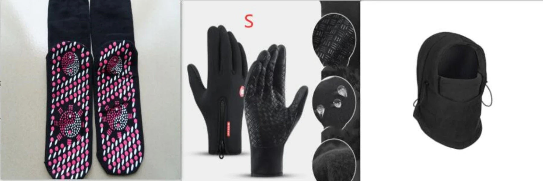 A versatile windproof ski hat with an integrated face mask and neck gaiter, providing complete protection from the elements during outdoor activities.
