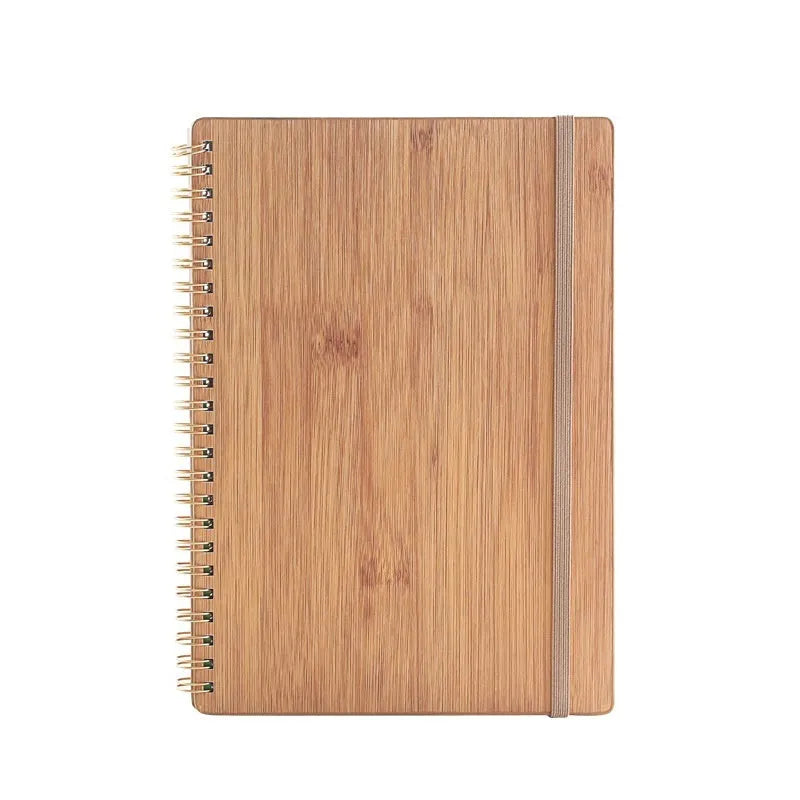 Coil-bound erasable notebook with stone paper pages and multiple cover colour options