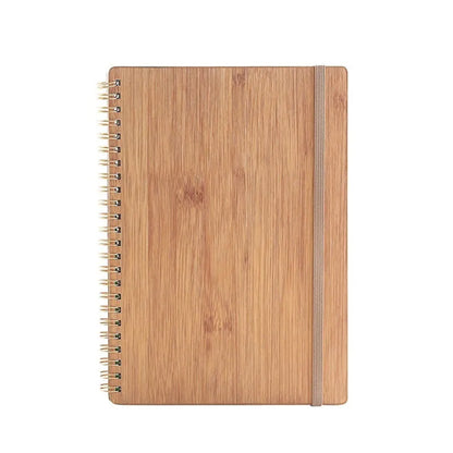 Coil-bound erasable notebook with stone paper pages and multiple cover colour options
