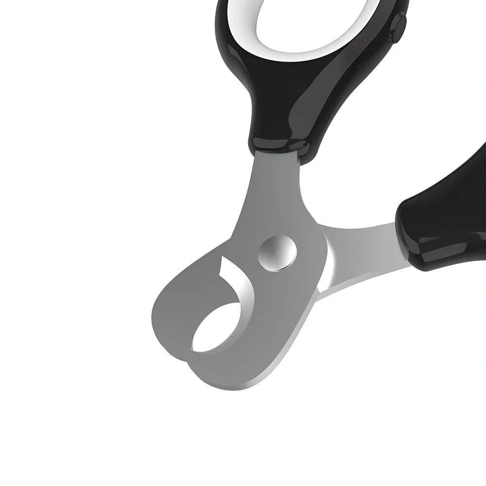 Panda model cat grooming set with 7 tools including combs and nail care implements