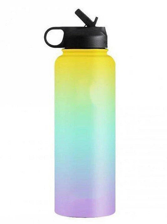 Premium stainless steel insulated water bottle in various colors, perfect for outdoor activities and hydration
