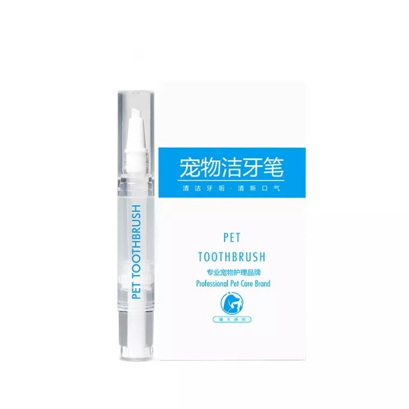 Pet Toothbrush Pen for dogs with breath freshening formula, easy-to-use dental care tool
