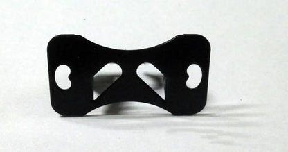 Black universal in car camera holder with adjustable angle bracket for mounting cameras in vehicles