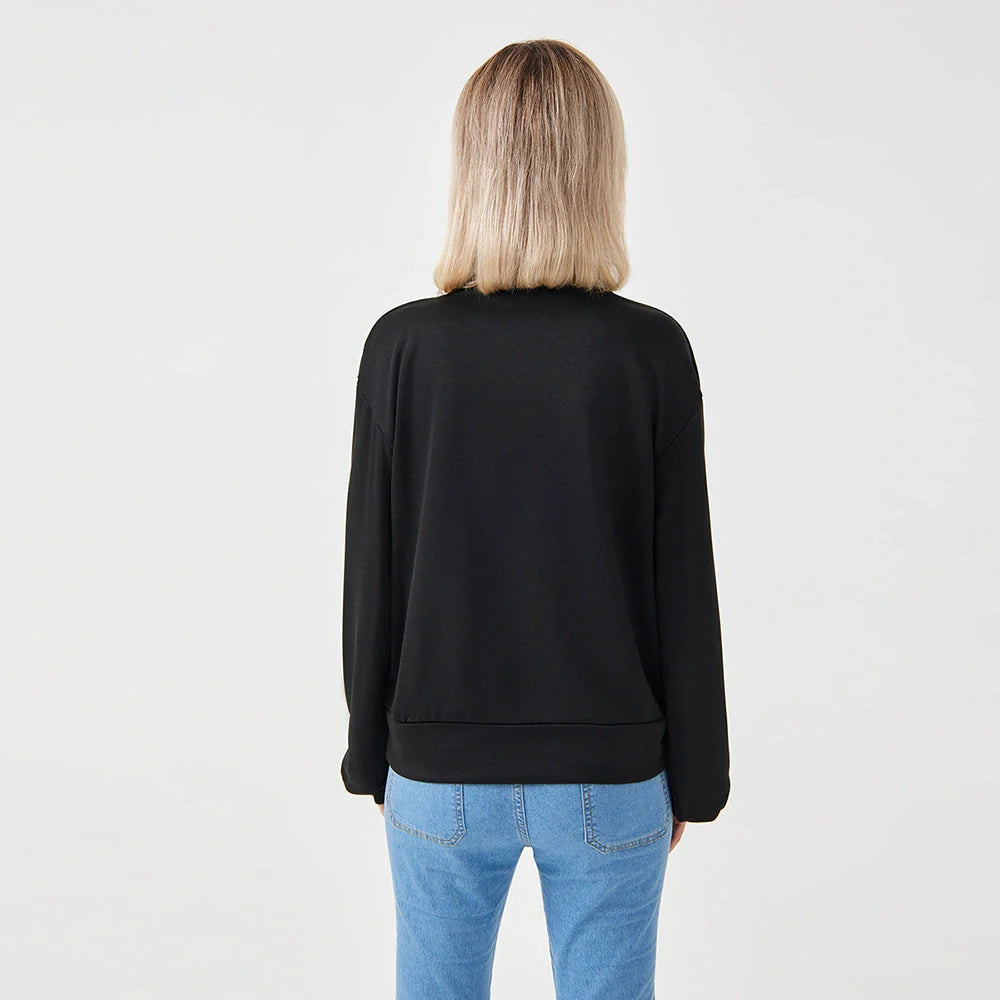 Ultra-soft women's fleece sweatshirt in various colors for stylish comfort