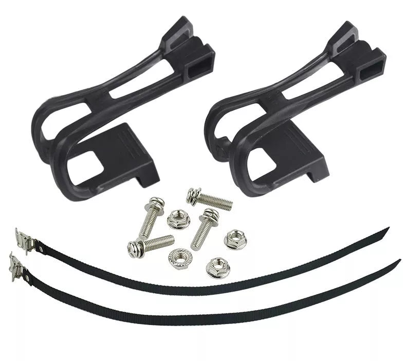 Fitness Spinning Pedal Foot Holder Rope with metal and plastic construction