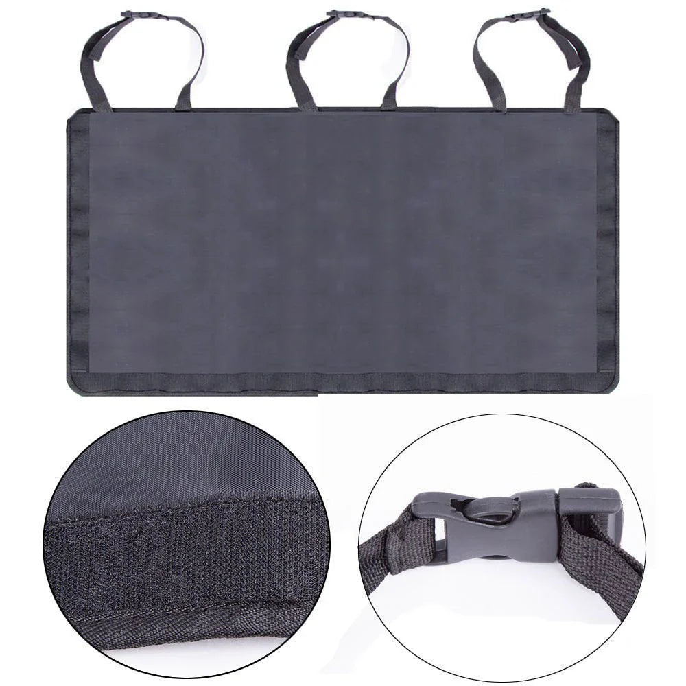 Premium Oxford cloth car trunk organizer with multiple compartments for storage and organization
