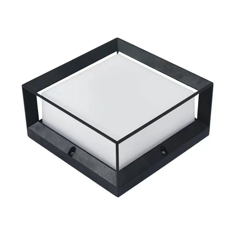 Aluminium outdoor solar column light for garden or pathway with IP54 rating.
