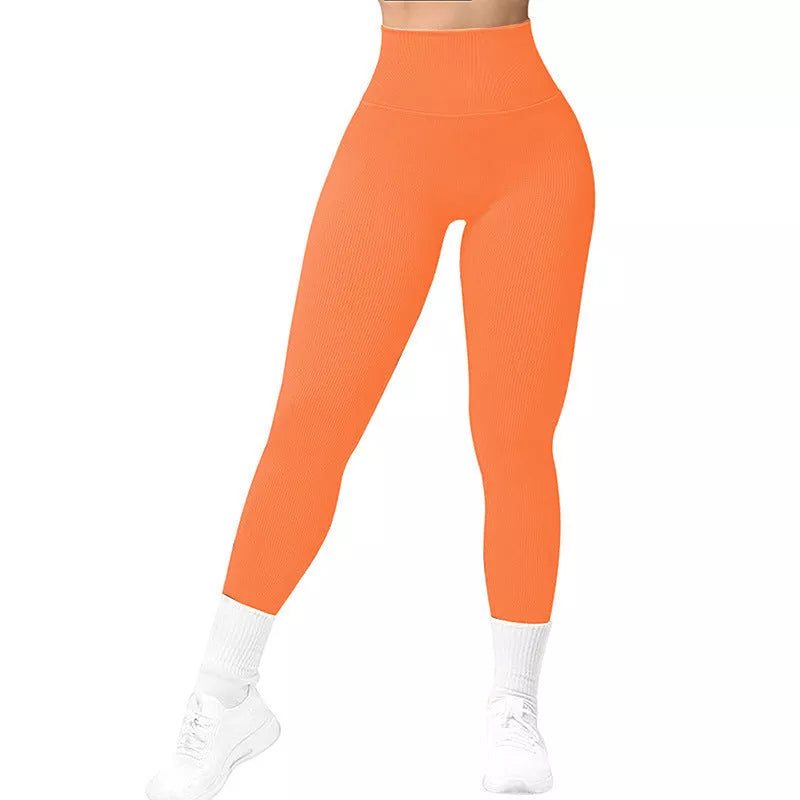 Women's high waist seamless leggings in various colors for fitness and casual wear