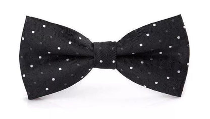 Men's British formal wedding bow tie in light blue stripes, made from durable polyester yarn.