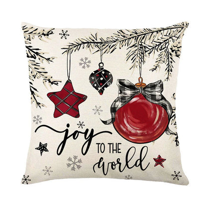 Festive Christmas cushion cover with vibrant colors and a cozy, comfortable design