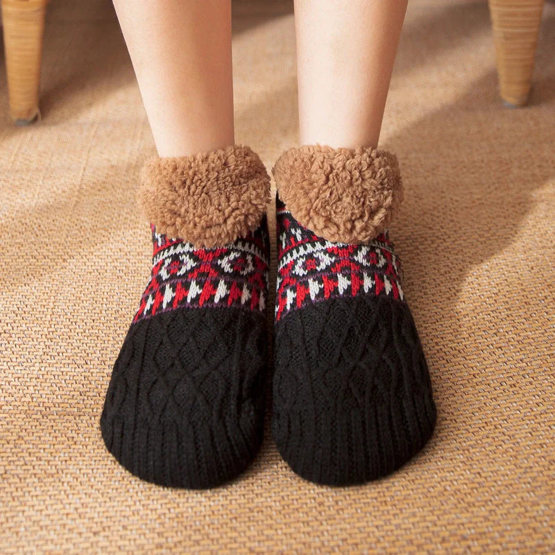 Warm Non-Slip Indoor Socks for Fall and Winter in various colors