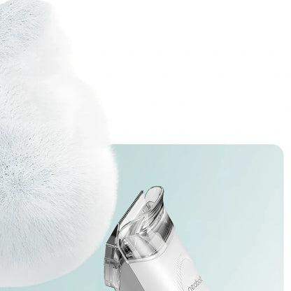 Pet grooming device with comb and shave functions, 290mm length with multiple attachments