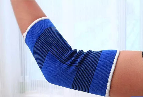 Adult sports elbow protector for basketball and badminton, made from durable polyester fiber