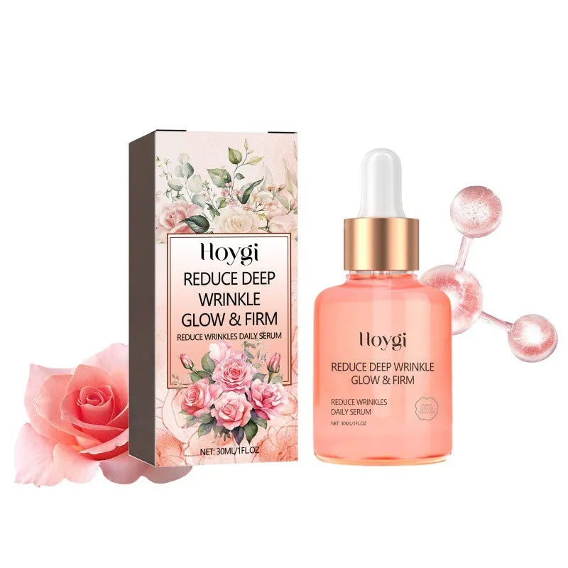 30ml rose essential oil bottle for facial skincare with brightening and firming properties