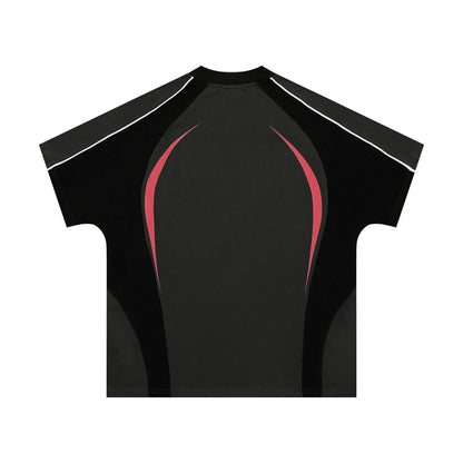 Men's loose fit t-shirt with colour matching letters print in black or apricot
