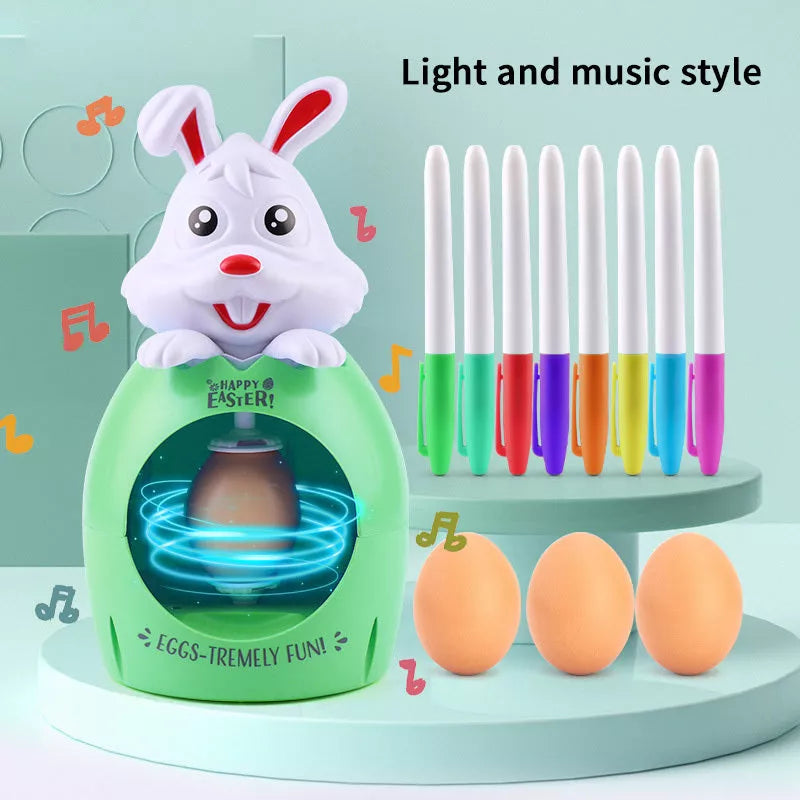 Easter egg decoration kit for kids with sound and light features, safe and non-toxic