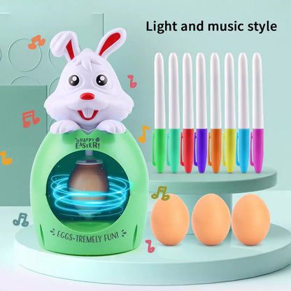 Easter egg decoration kit for kids with sound and light features, safe and non-toxic