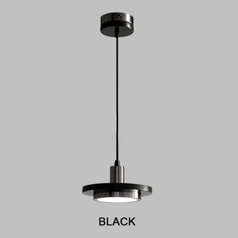 Nordic round marble chandelier with adjustable height suspended from ceiling