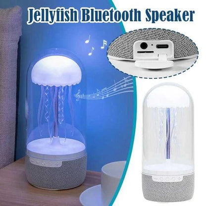 3-in-1 Jellyfish Lamp Bluetooth Speaker with colorful LED lights and compact design