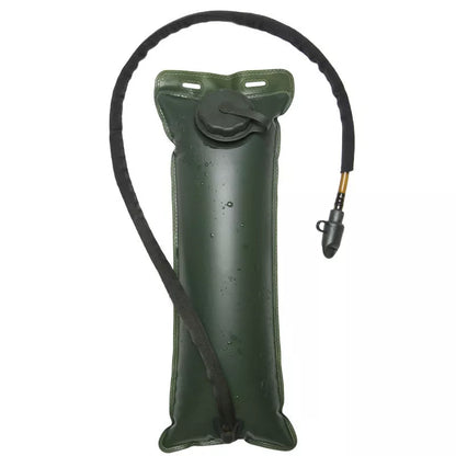 Portable TPU Water Bag in Army Green with plug-and-play hydration system