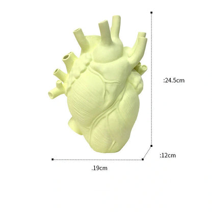 Nordic Style Heart-shaped Dry Vase for desktop decoration in various colors