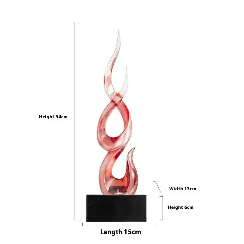 Festival high-rise decoration crafts in resin with custom colour options and modern minimalist design