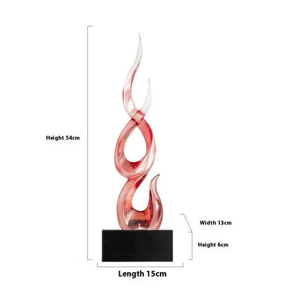 Festival high-rise decoration crafts in resin with custom colour options and modern minimalist design