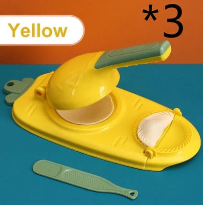 Premium 2-in-1 Dumpling Maker with Ergonomic Handle and Versatile Design for Effortless Dough Pressing and Skin Forming
