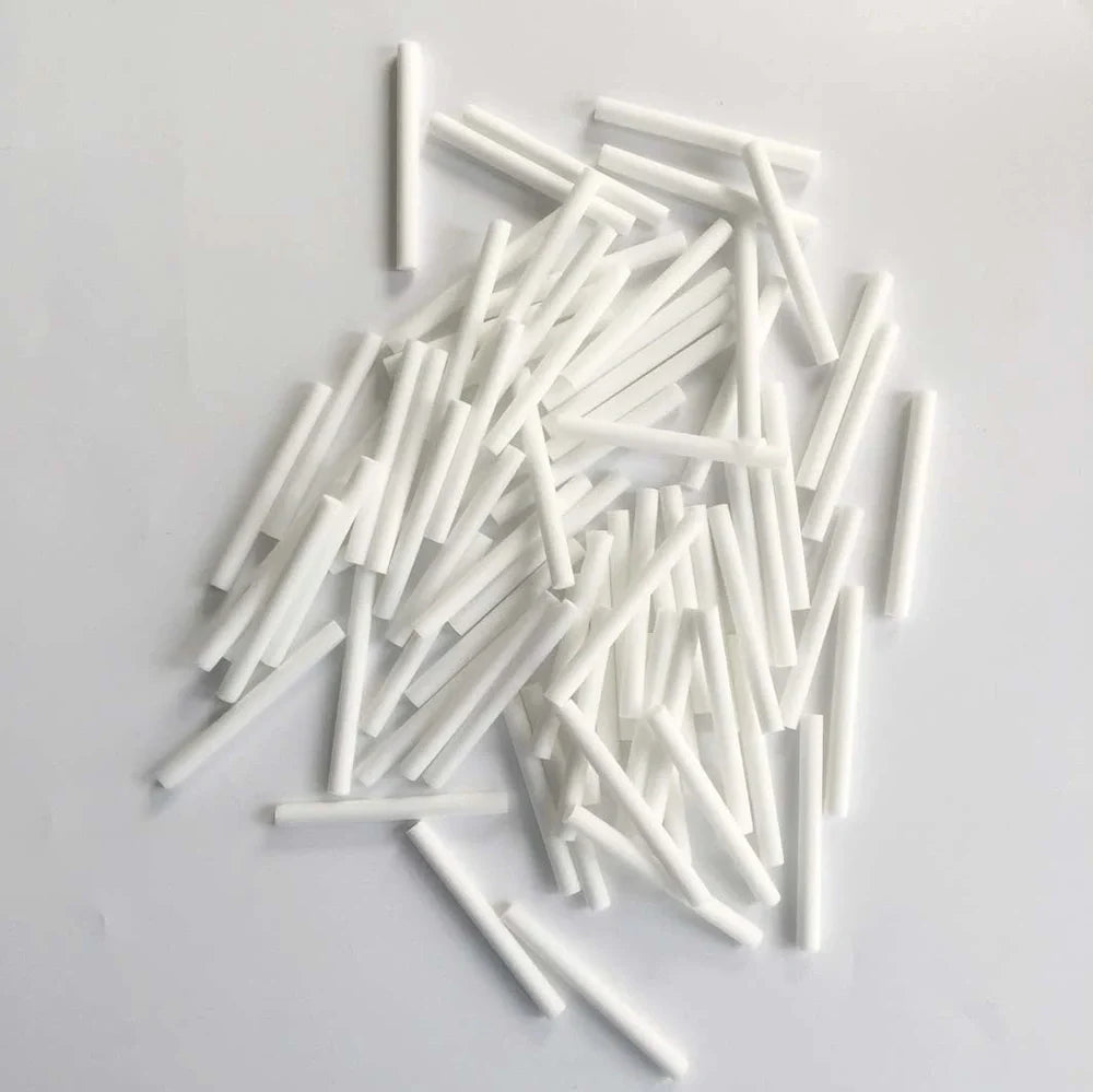 Grey mini USB humidifier measuring 73x73x132mm with water tank and seven-colour light display