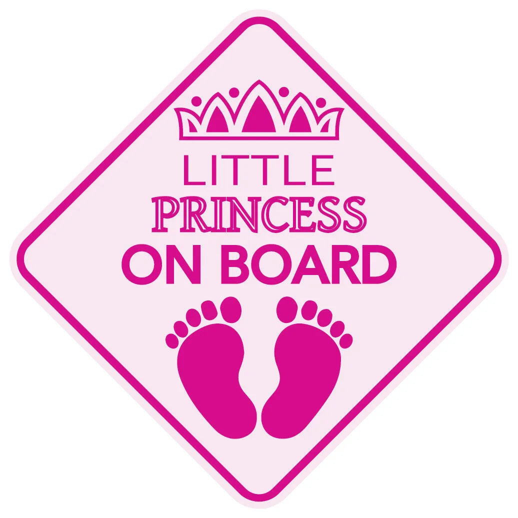 Baby On Board reflective car sticker B033 with PET material in multiple baby-themed designs