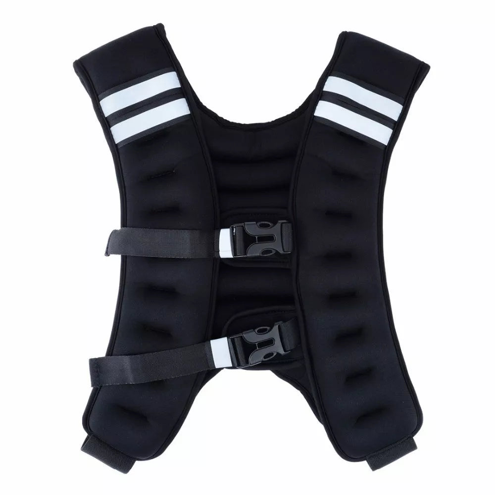 High-grade weight-bearing vest for running and physical training in black and blue
