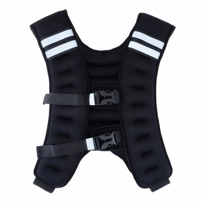 High-grade weight-bearing vest for running and physical training in black and blue