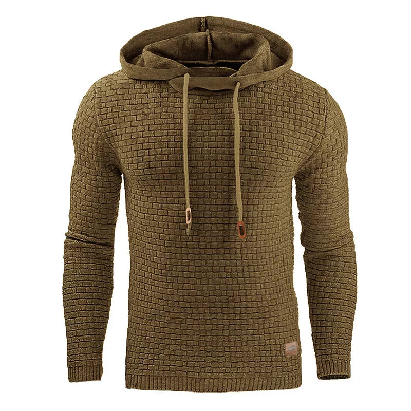 Men's hoodie sweater in various colors and sizes, made from 65% cotton and 35% polyester blend