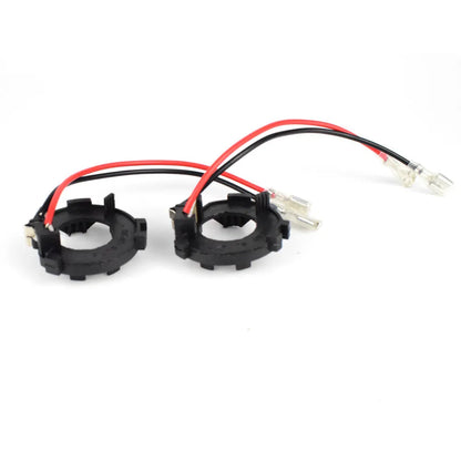 Black H7 LED headlight adapter holder for Volkswagen Golf Jetta conversion