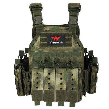 Quick Dismantling Tactical Vest in camouflage pattern with adjustable waist