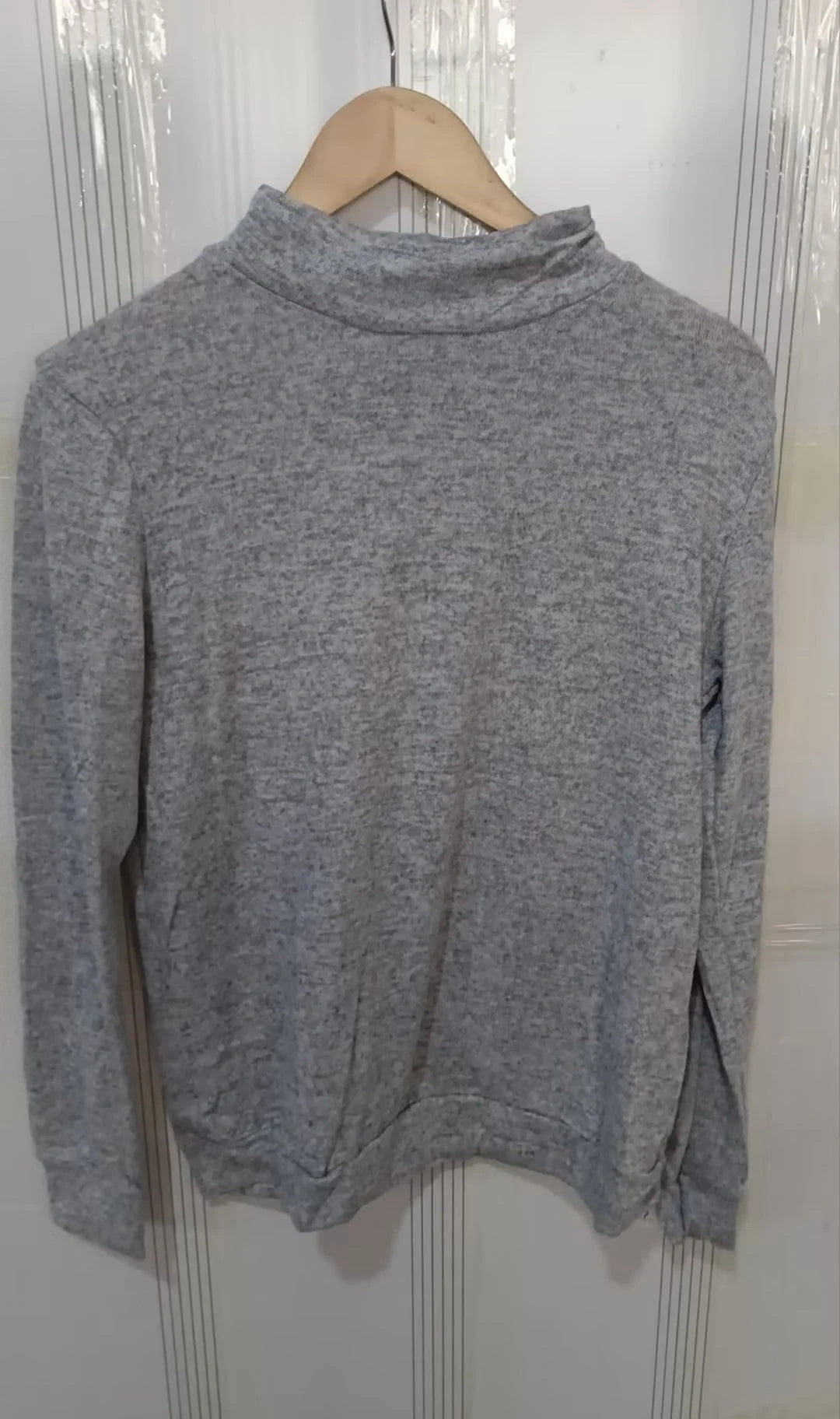 Cozy long sleeve pullover sweater in various solid colors for women