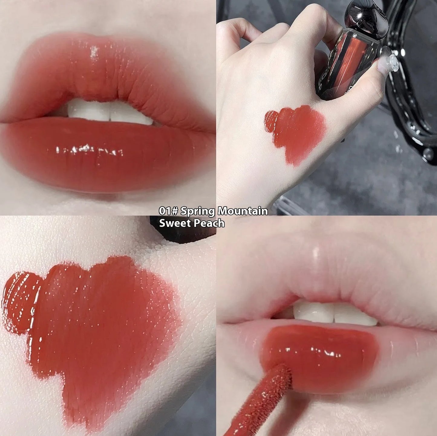 Glacier Lava Lip Lacquer mirror-finish lip gloss in colour options 01 to 07
