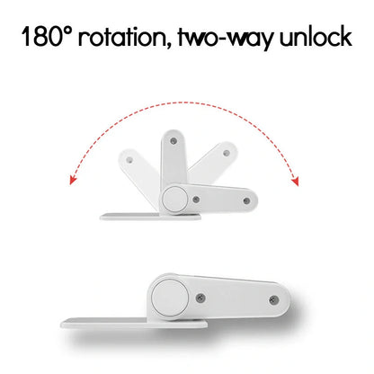 ABS child and pet safety door lever lock in Apple White