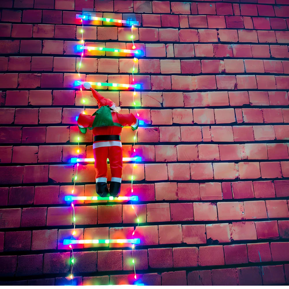 LED ladder light Christmas decoration with 3-metre display in warm light or colourful options