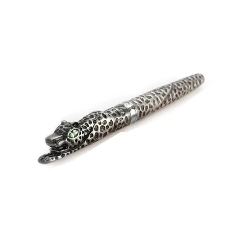 Embossed metal business pen in ancient silver or gold finish for office use and corporate gifting