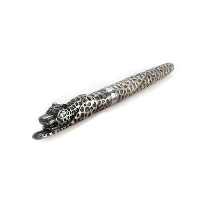 Embossed metal business pen in ancient silver or gold finish for office use and corporate gifting