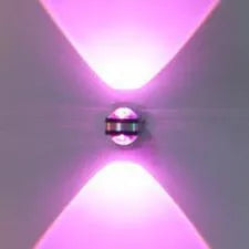 Modern crystal wall lamp for bedroom and living room, available in 3W or 6W with warm white blue yellow purple light options