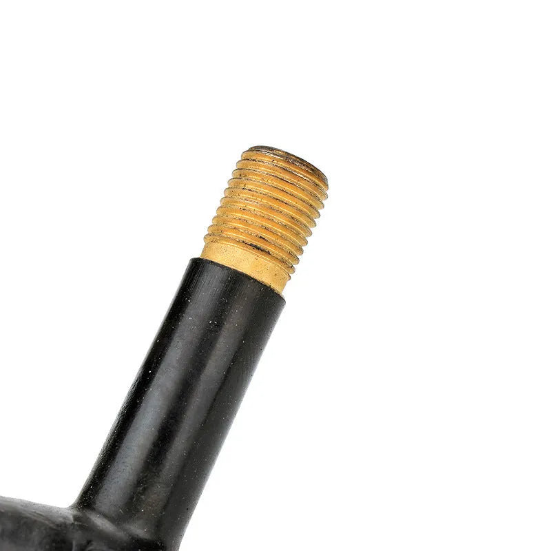 Aluminium mountain bike tyre valve cap with decorative beads and chain design