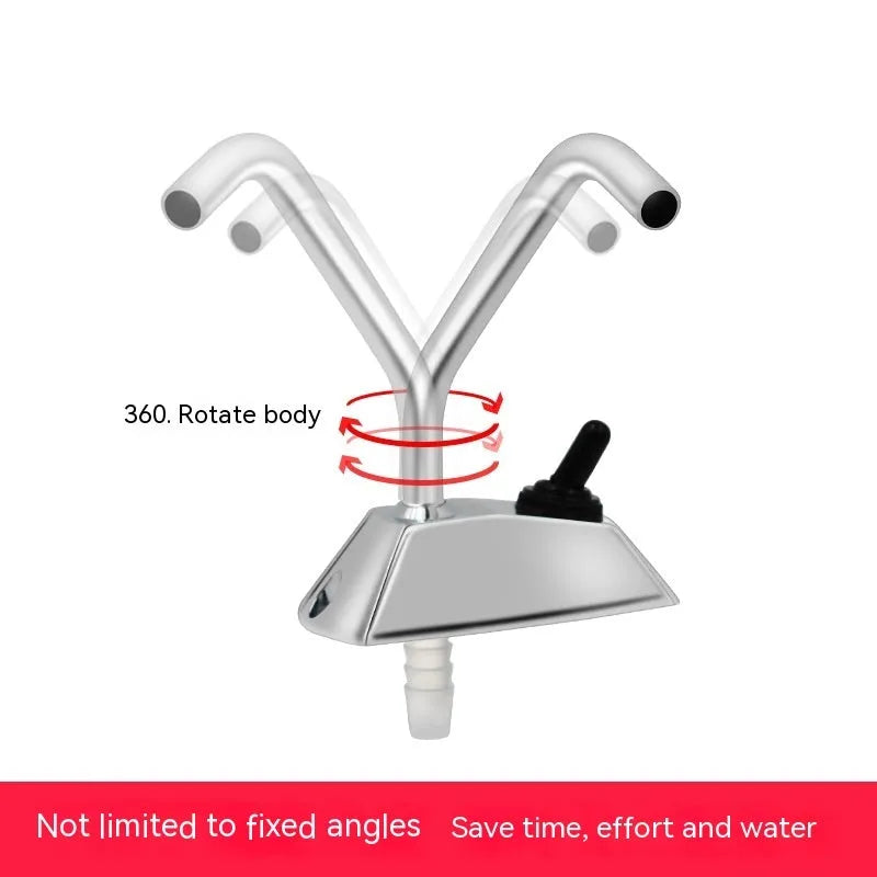 RV electronic control rotating faucet with 316 stainless steel construction and mirror polish finish