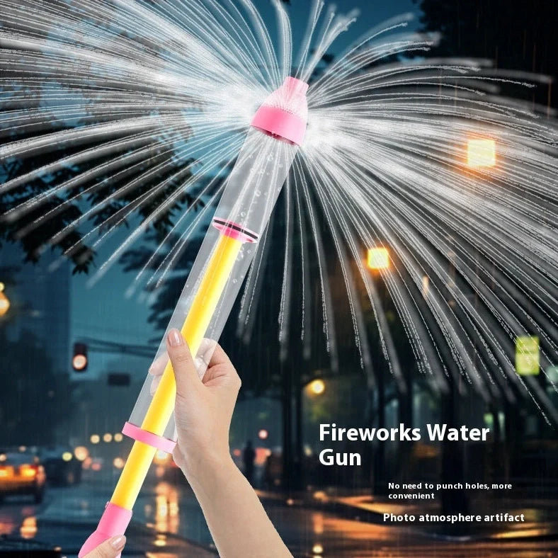 Children's pull-out water gun with animal designs in 48cm and 53cm sizes for manual water play
