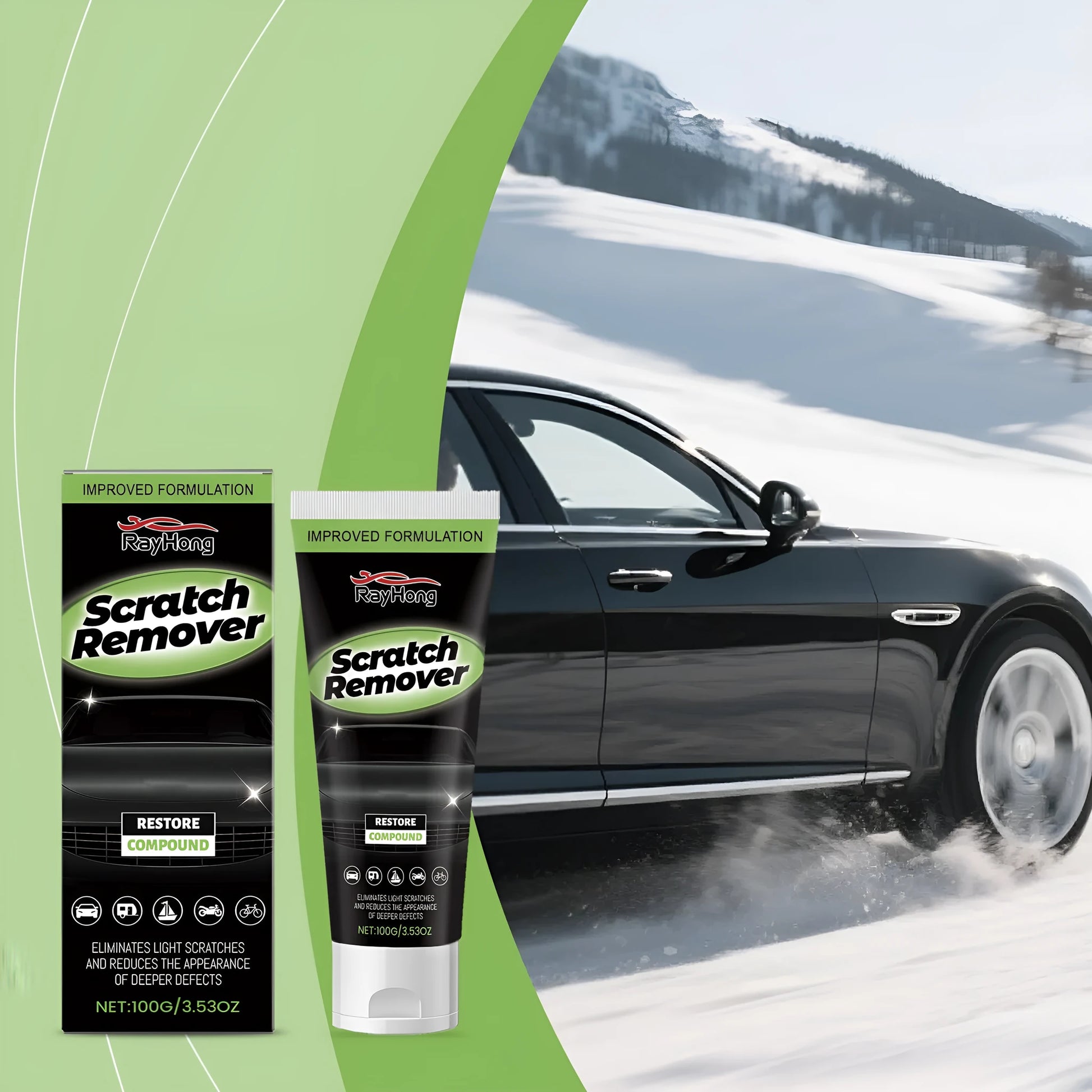 100g tube of nano coating car scratch recovery cream for automotive paint repair
