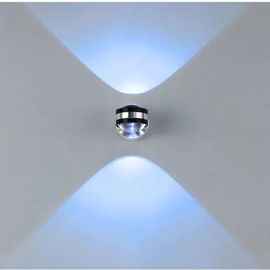 Crystal Wall Lamp for Bedroom and Living Room, Modern Indoor Wall Light with Warm White Blue Yellow Purple Light Options, Energy Saving 3W or 6W, for Dining Room and Porch