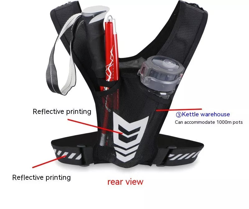 Breathable large capacity outdoor sports chest bag in multiple colors